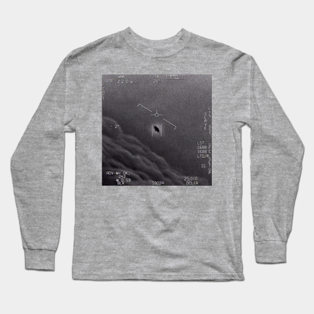 UFO Gimbal Video - US Navy Aliens Spacecore Long Sleeve T-Shirt by Area51Merch